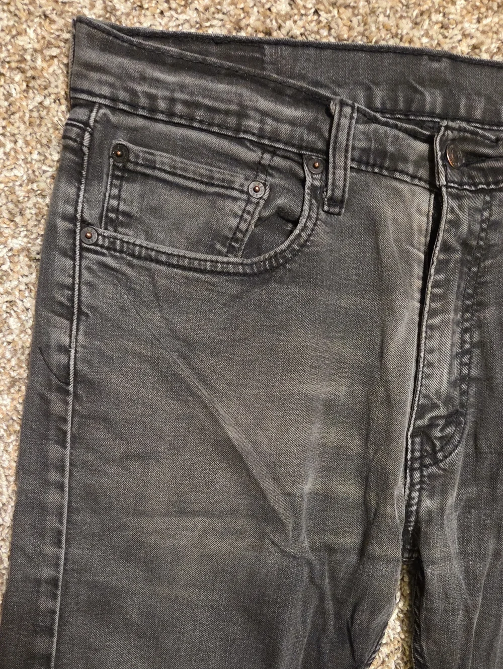 LEVI'S Men's 512 Slim Taper Black Jeans
